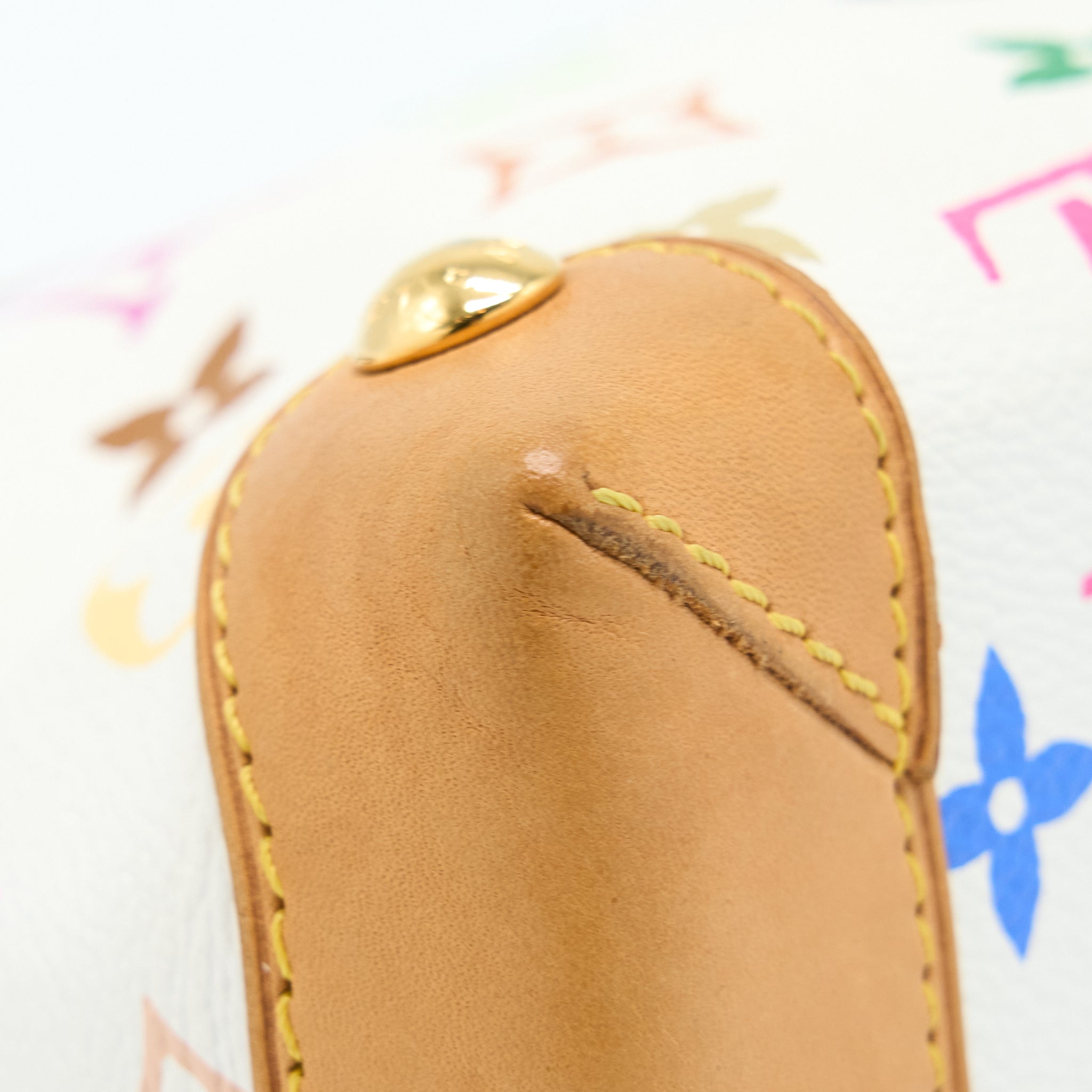AAA Replica Louis Vuitton LV VINTAGE ELIZA SHOULDER BAG WHITE/MULTICOLOUR GHW