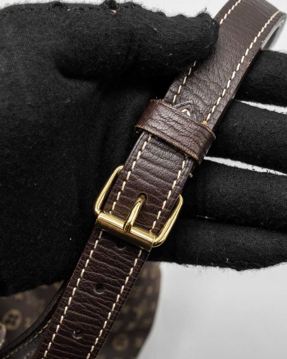 AAA Replica Louis Vuitton LV LIN NOE BAG FABRIC/LEATHER EBENE GHW
