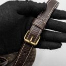 AAA Replica Louis Vuitton LV LIN NOE BAG FABRIC/LEATHER EBENE GHW