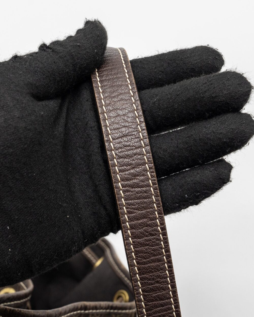 AAA Replica Louis Vuitton LV LIN NOE BAG FABRIC/LEATHER EBENE GHW