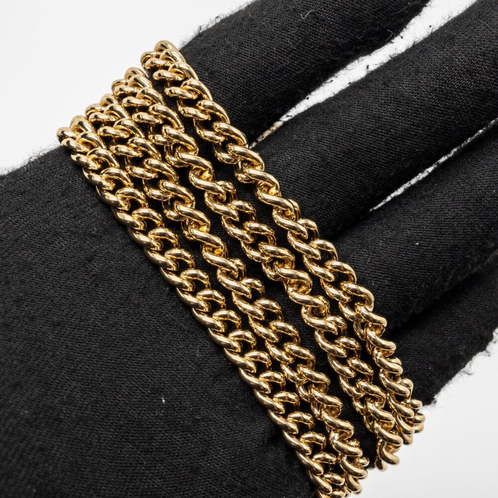 AAA Replica Louis Vuitton LV MYLOCKME CHAIN POCHETTE CALFSKIN GREIGE BEIGE GHW