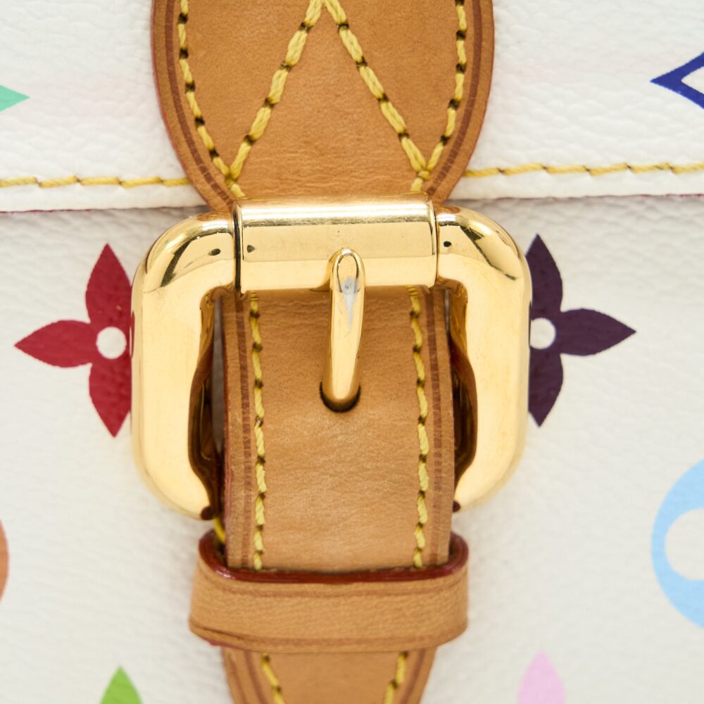 AAA Replica Louis Vuitton LV VINTAGE ELIZA SHOULDER BAG WHITE/MULTICOLOUR GHW
