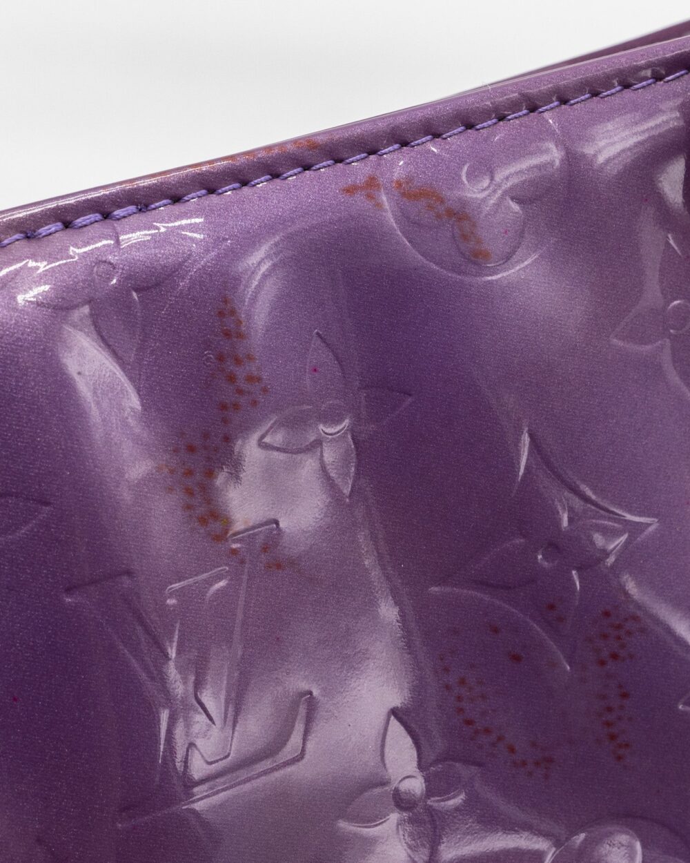 AAA Replica Louis Vuitton LV VINTAGE HOUSTON BAG PATENT PURPLE GHW