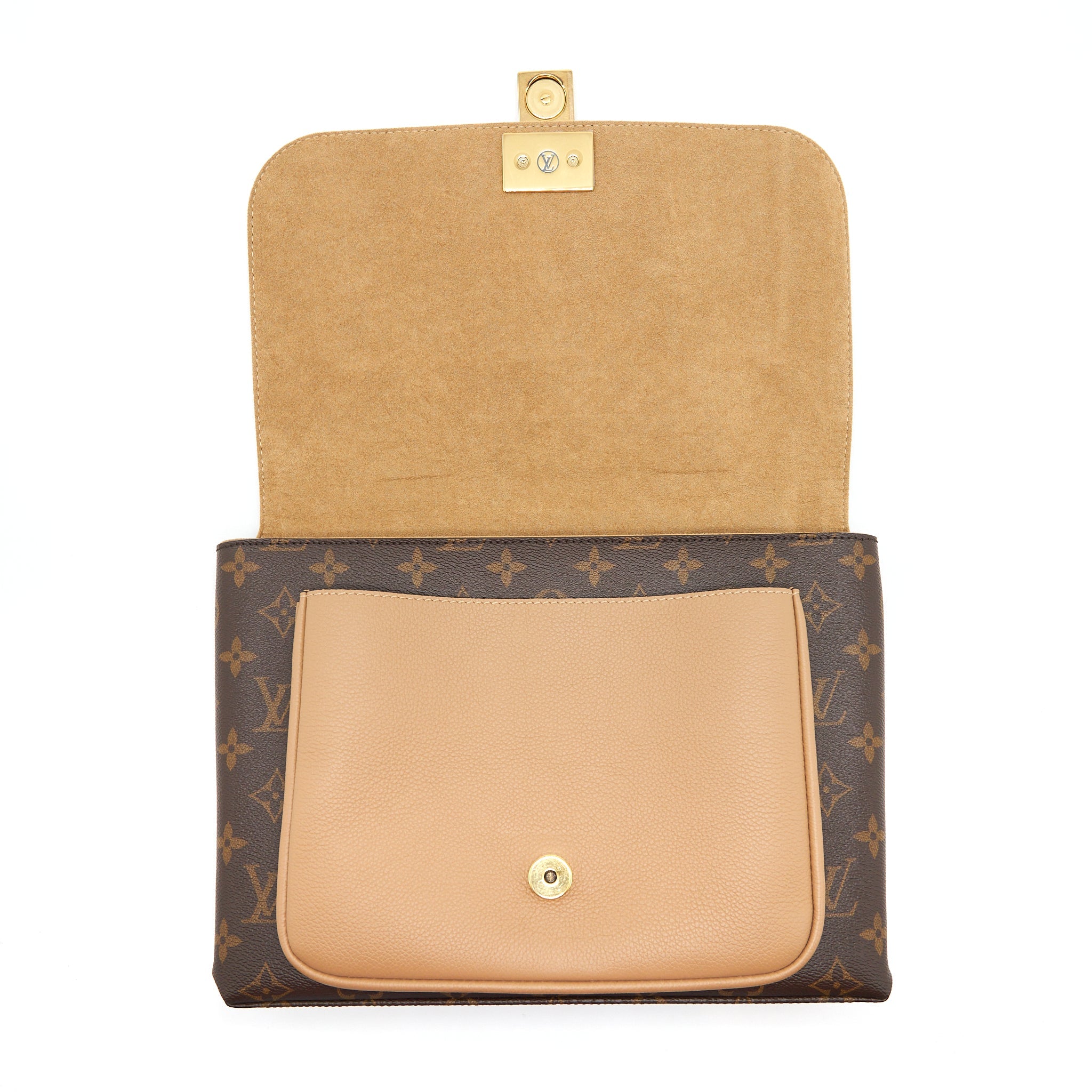 AAA Replica Louis Vuitton LV MARIGNAN TOP HANDLE BAG SESAME MONOGRAM CANVAS GHW