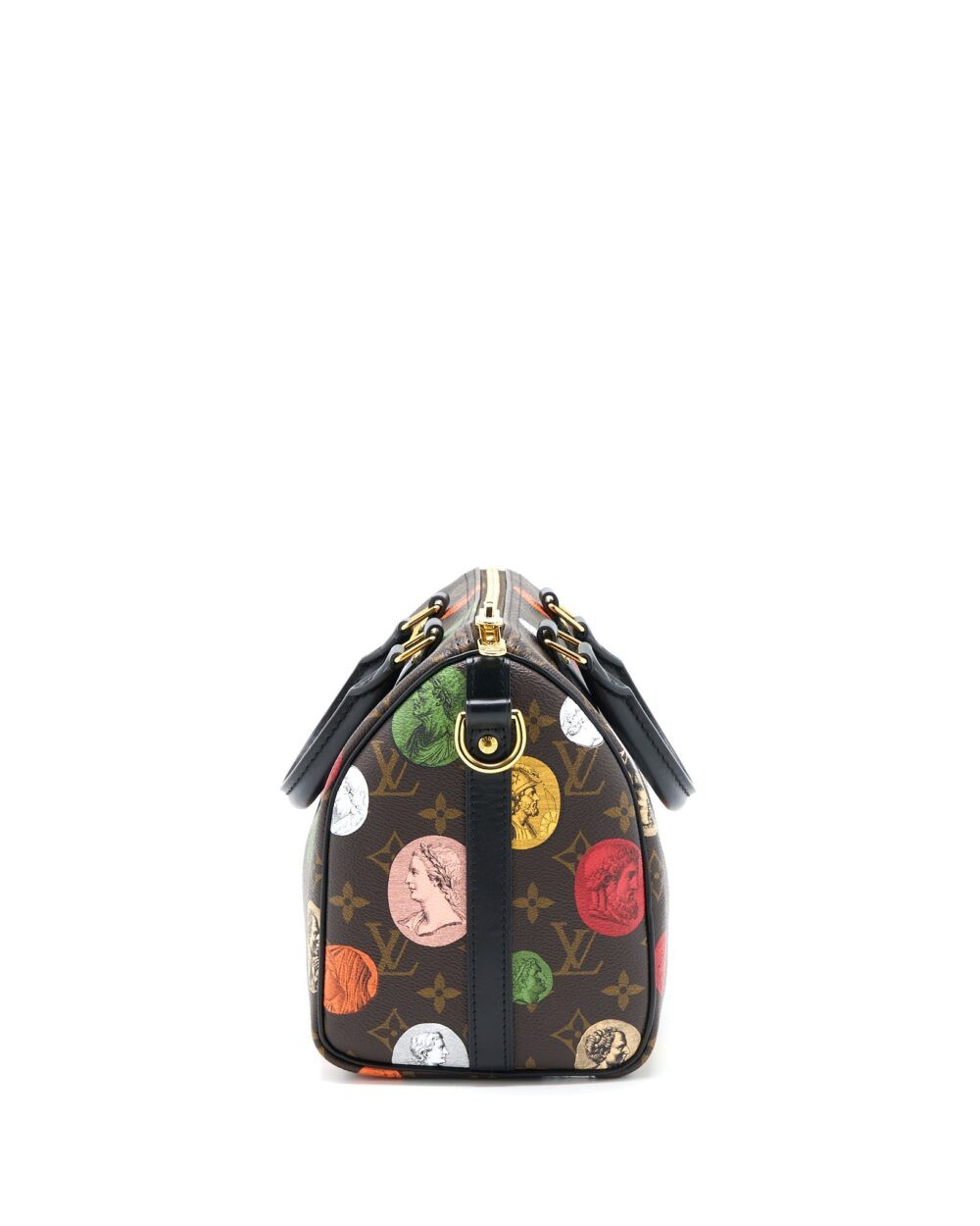AAA Replica Louis Vuitton LV X FORNASETTI SPEEDY BANDOULIERE 25 MULTICOLOUR MONOGNRAM CANVAS GHW (NEW VERSION)