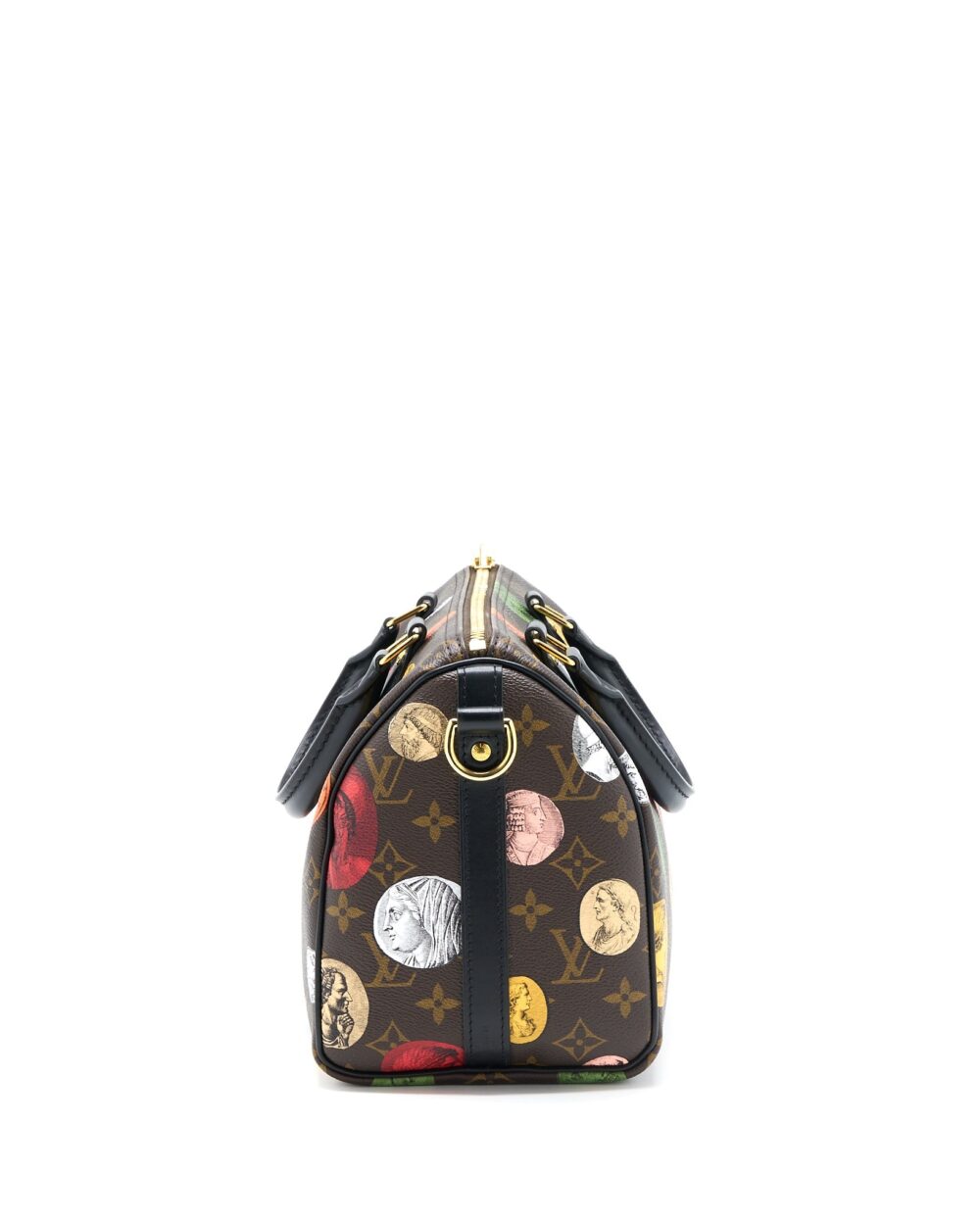 AAA Replica Louis Vuitton LV X FORNASETTI SPEEDY BANDOULIERE 25 MULTICOLOUR MONOGNRAM CANVAS GHW (NEW VERSION)