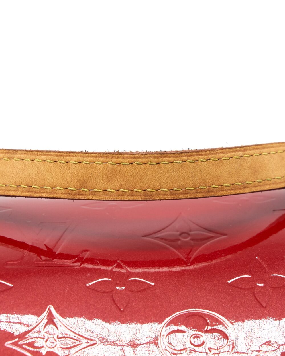AAA Replica Louis Vuitton LV VINTAGE VERNIS PAPILLON BAG RED
