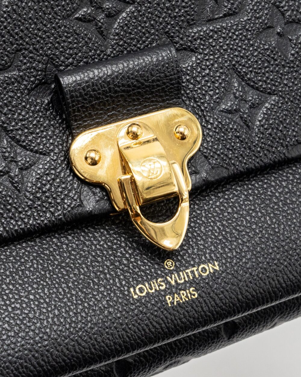AAA Replica Louis Vuitton LV VAVIN BB MONOGRAM EMPREINTE CALFSKIN BLACK GHW