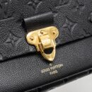 AAA Replica Louis Vuitton LV VAVIN BB MONOGRAM EMPREINTE CALFSKIN BLACK GHW
