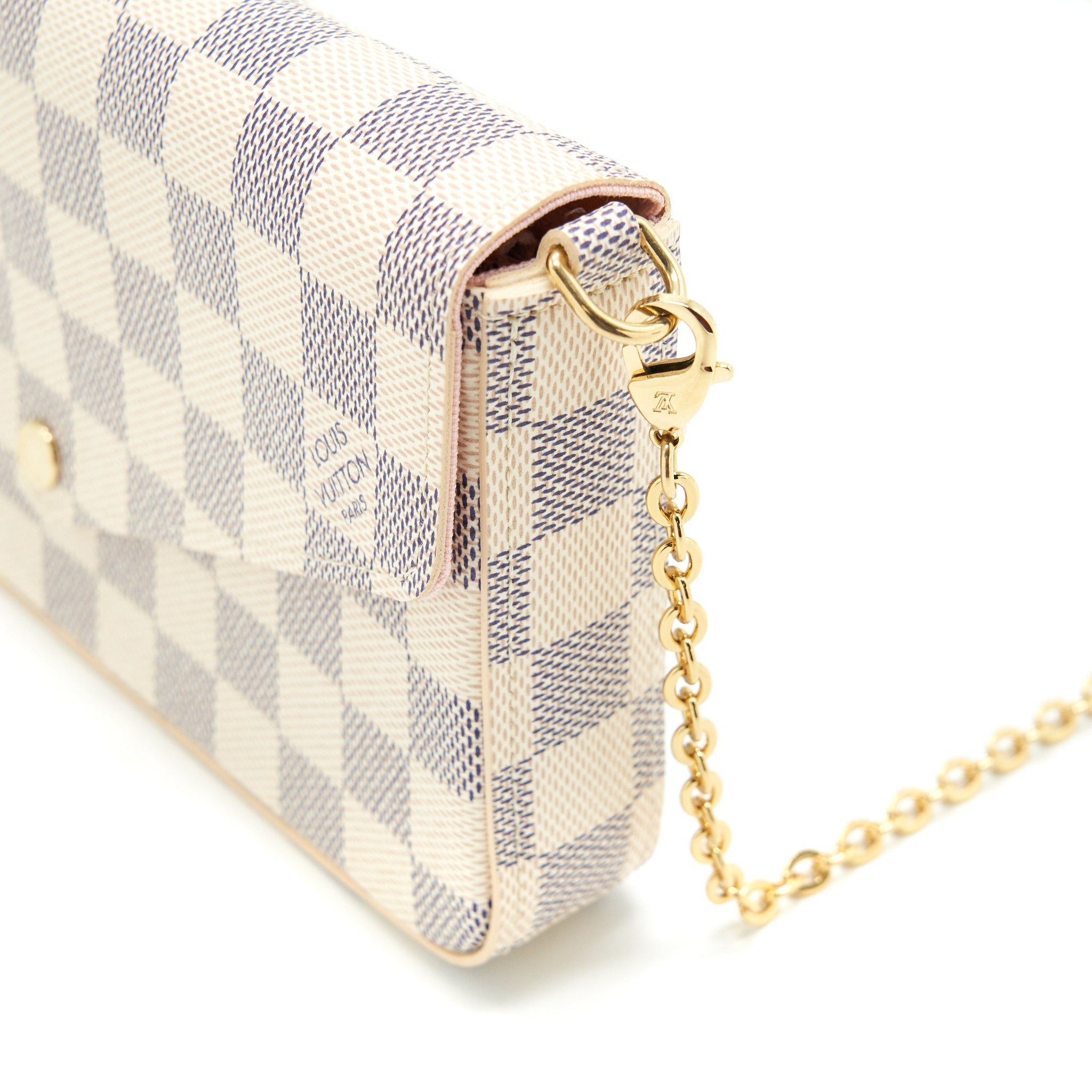 AAA Replica Louis Vuitton LV FELICIE POCHETTE DAMIER AZUR CANVAS