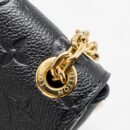 AAA Replica Louis Vuitton LV VAVIN BB MONOGRAM EMPREINTE CALFSKIN BLACK GHW