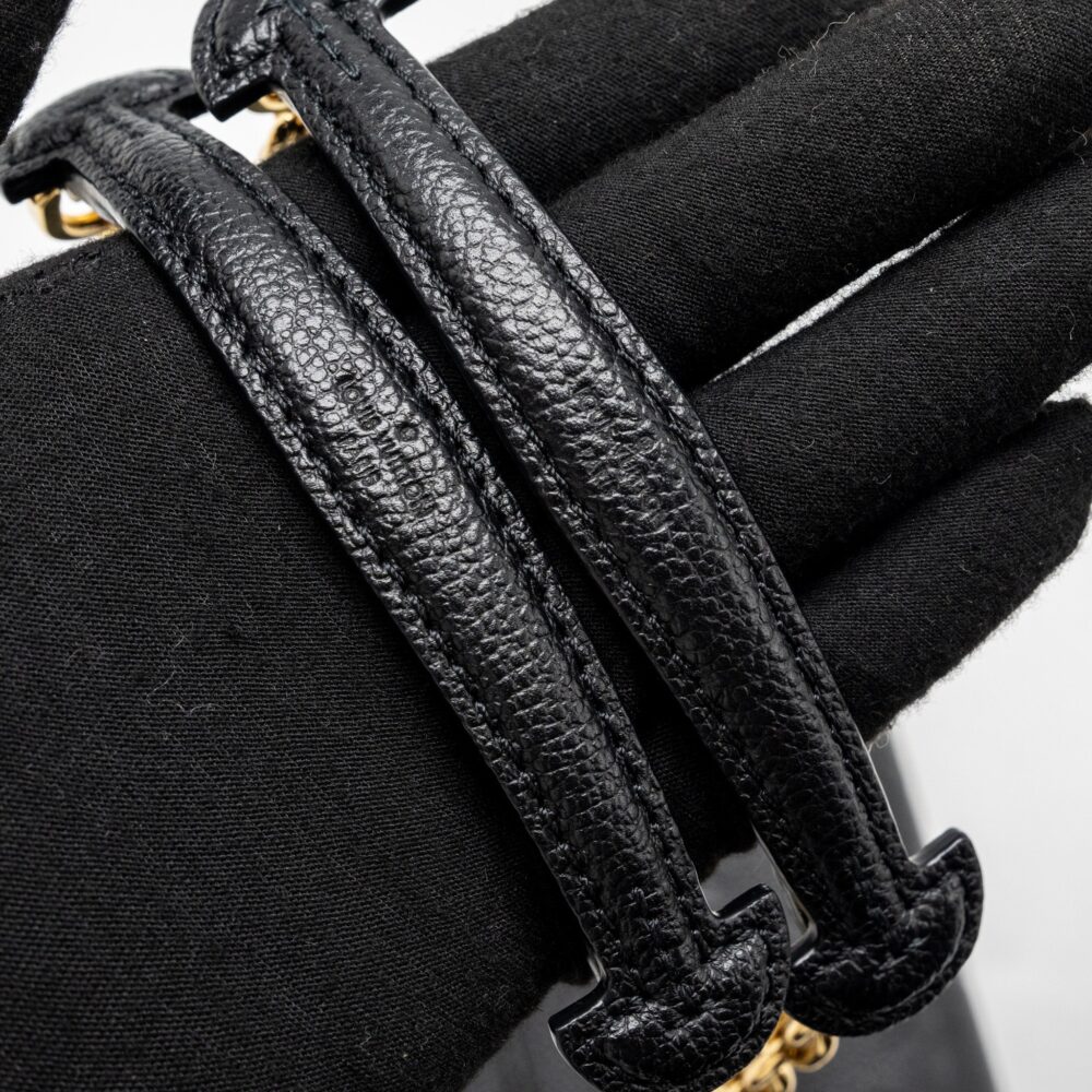 AAA Replica Louis Vuitton LV VAVIN BB MONOGRAM EMPREINTE CALFSKIN BLACK GHW