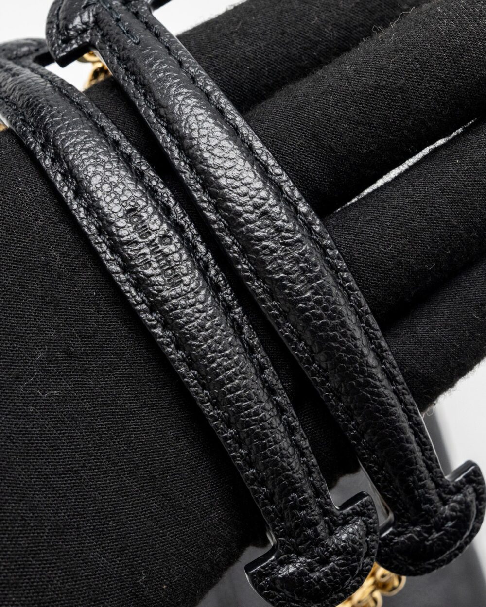 AAA Replica Louis Vuitton LV VAVIN BB MONOGRAM EMPREINTE CALFSKIN BLACK GHW