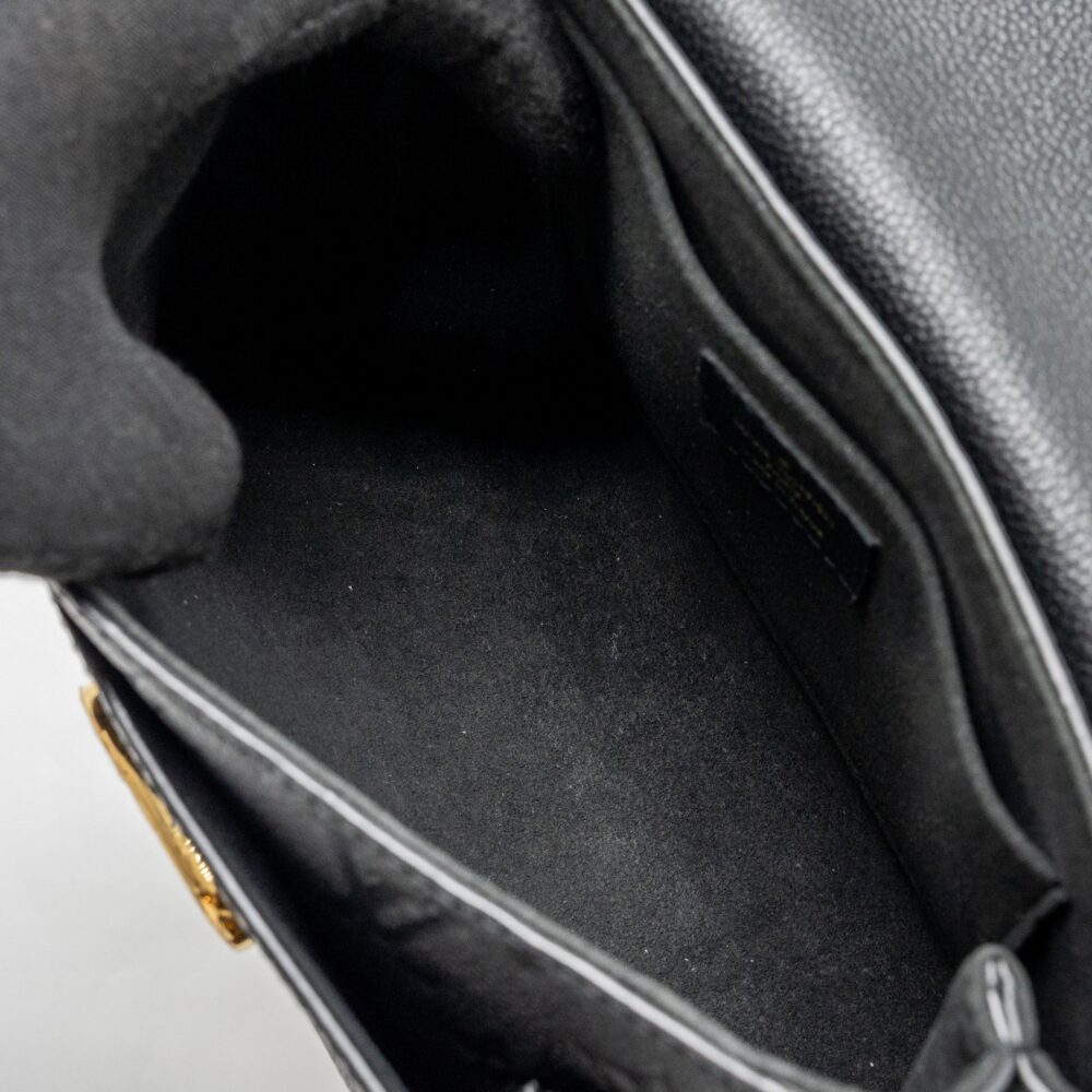 AAA Replica Louis Vuitton LV VAVIN BB MONOGRAM EMPREINTE CALFSKIN BLACK GHW
