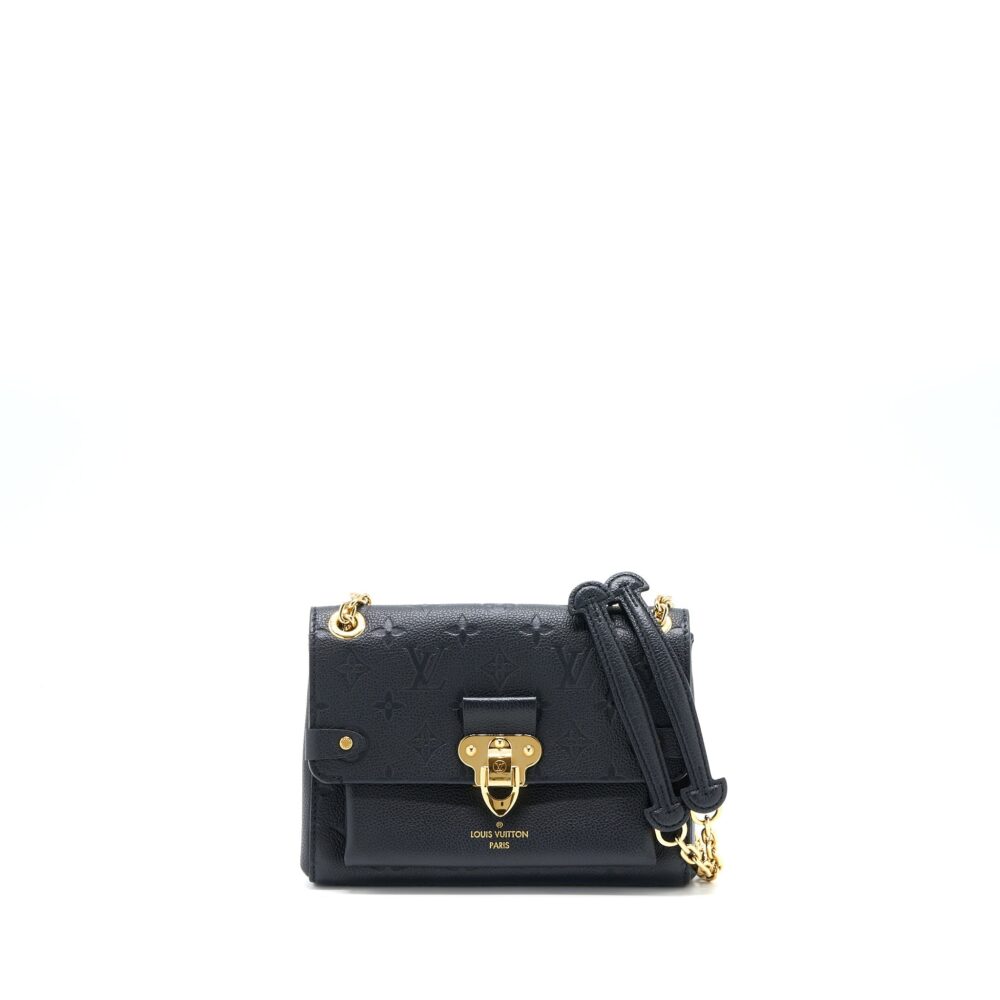 AAA Replica Louis Vuitton LV VAVIN BB MONOGRAM EMPREINTE BLACK GHW
