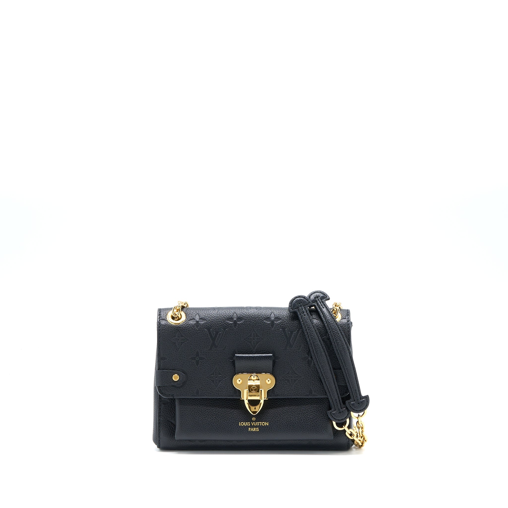 AAA Replica Louis Vuitton LV VAVIN BB MONOGRAM EMPREINTE BLACK GHW