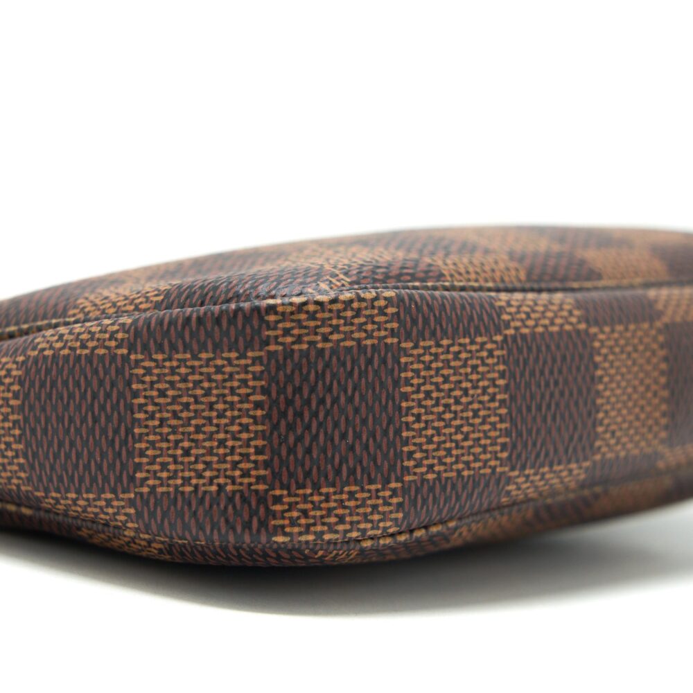 AAA Replica Louis Vuitton LV MINI POCHETTE ACCESSORIES DAMIER EBENE