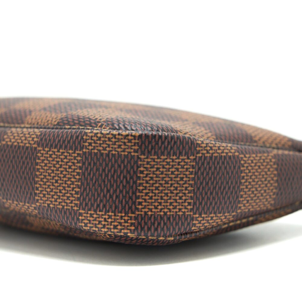 AAA Replica Louis Vuitton LV MINI POCHETTE ACCESSORIES DAMIER EBENE