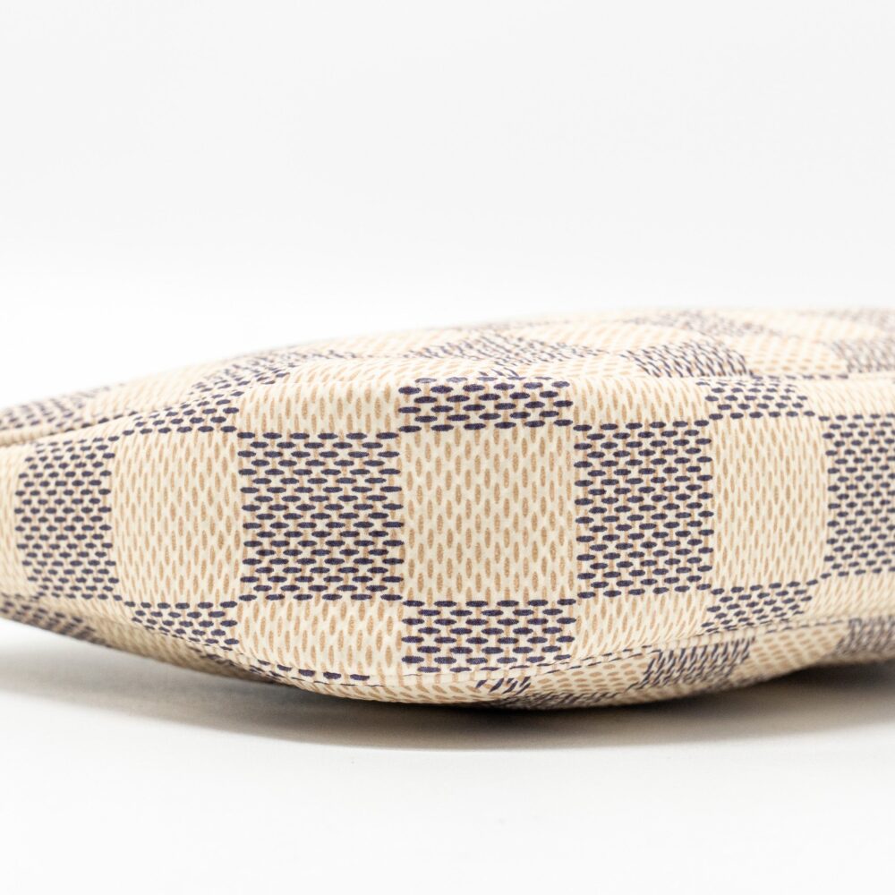 AAA Replica Louis Vuitton LV MINI POCHETTE ACCESSORIES DAMIER AZUR CANVAS GHW