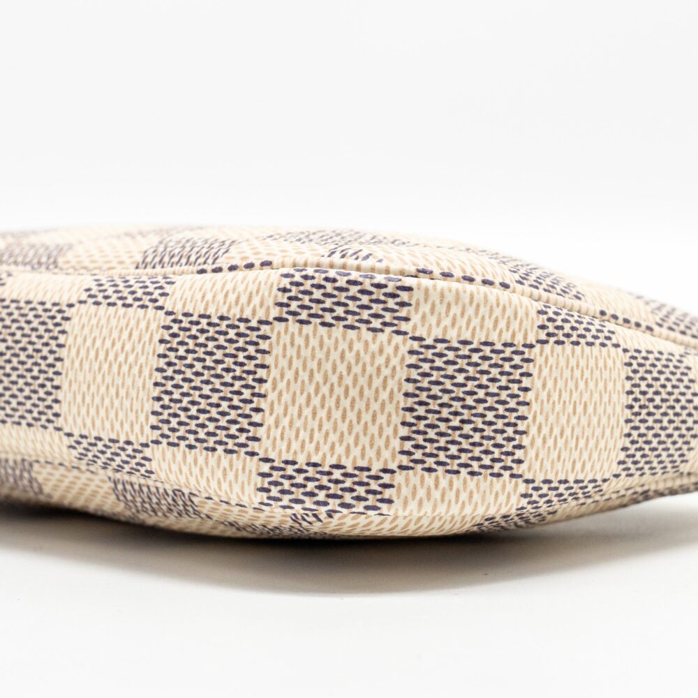 AAA Replica Louis Vuitton LV MINI POCHETTE ACCESSORIES DAMIER AZUR CANVAS GHW