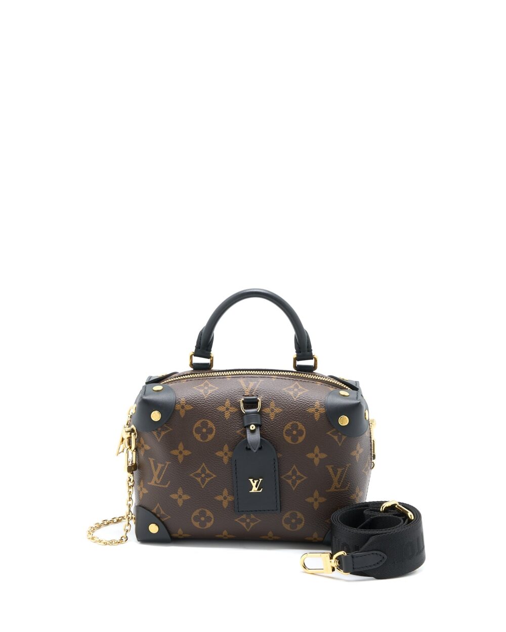 AAA Replica Louis Vuitton LV PETITE MALLE SOUPLE BAG MONOGRAM CANVAS/BLACK GHW