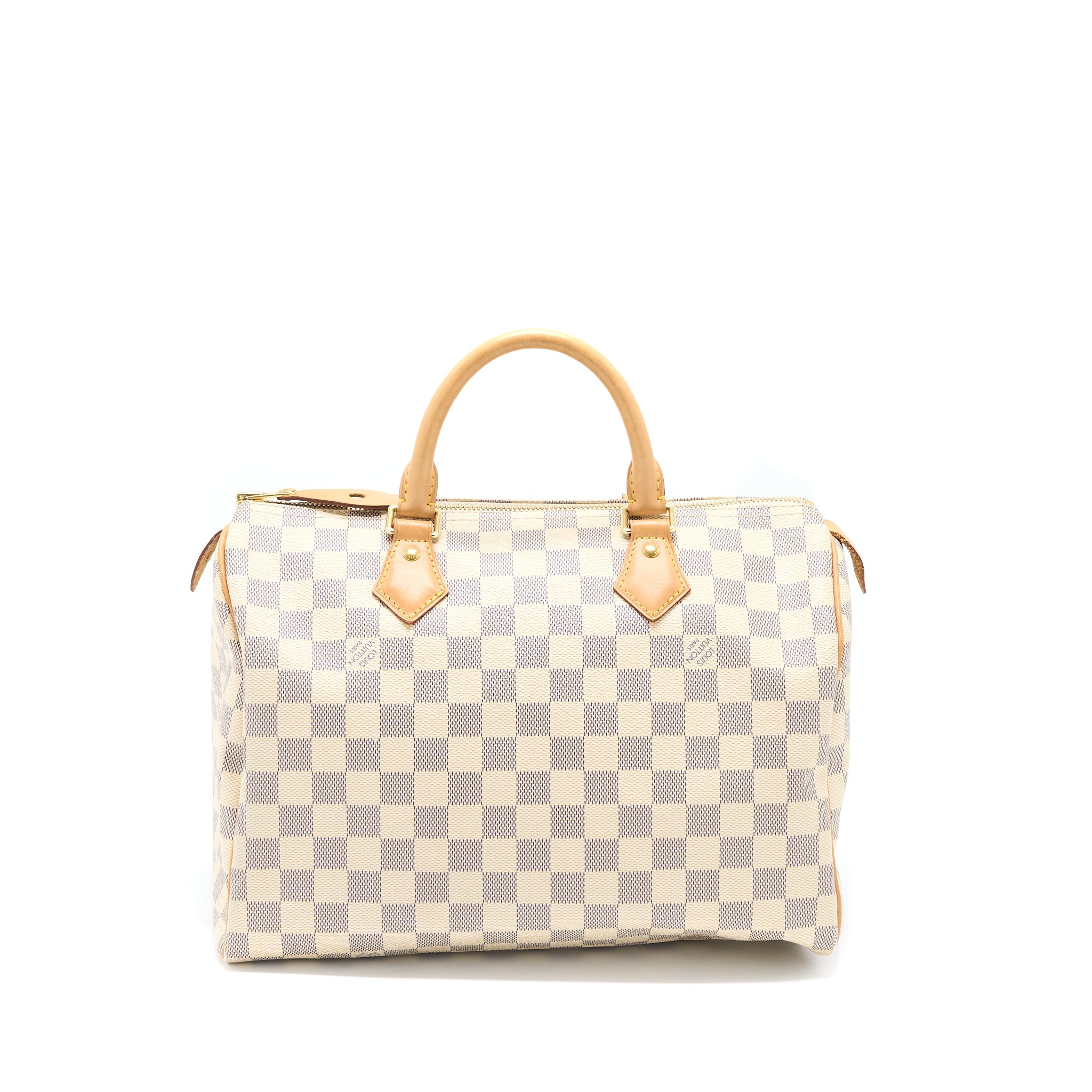 AAA Replica Louis Vuitton LV SPEEDY 30 DAMIER AZUR CANVAS GHW