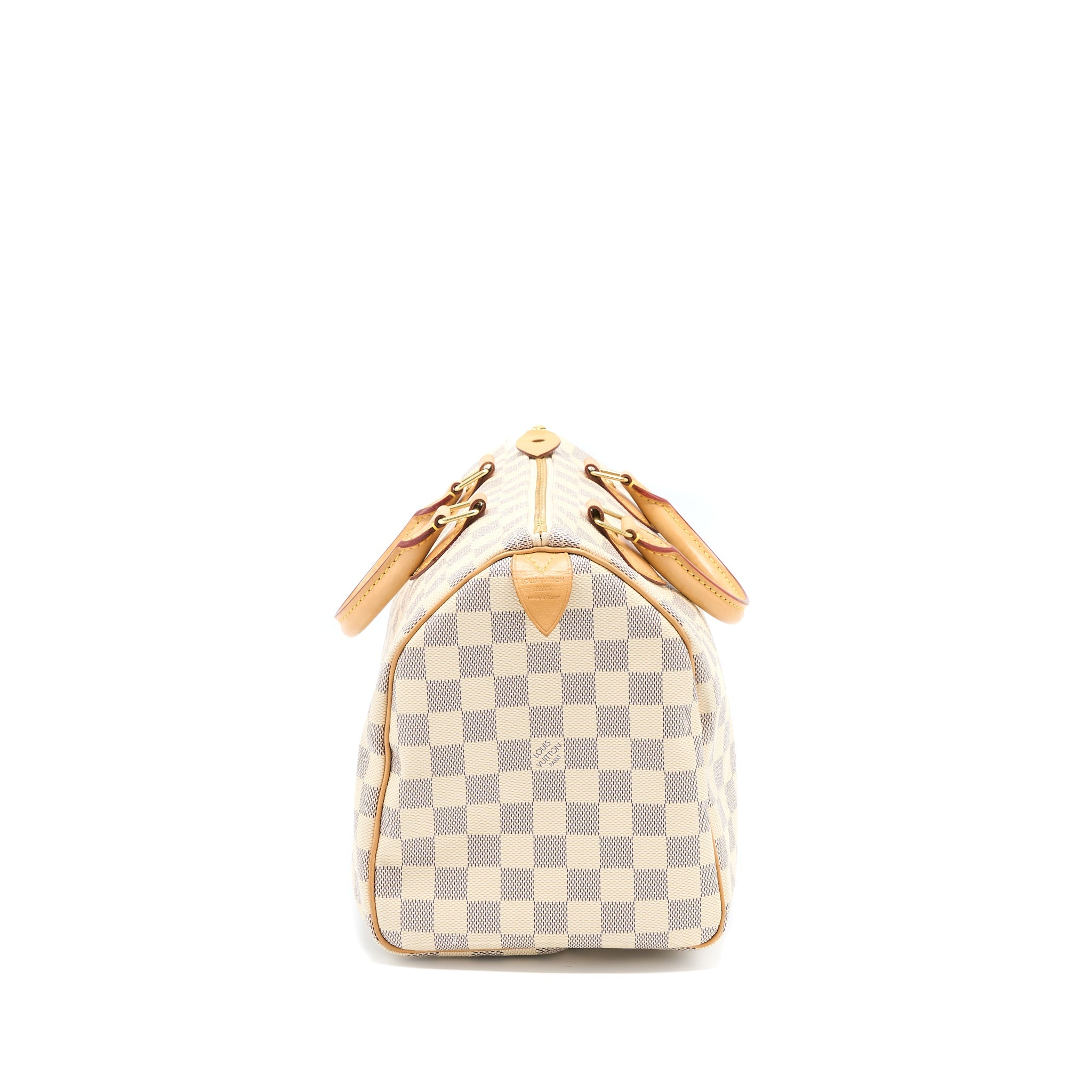AAA Replica Louis Vuitton LV SPEEDY 30 DAMIER AZUR CANVAS GHW