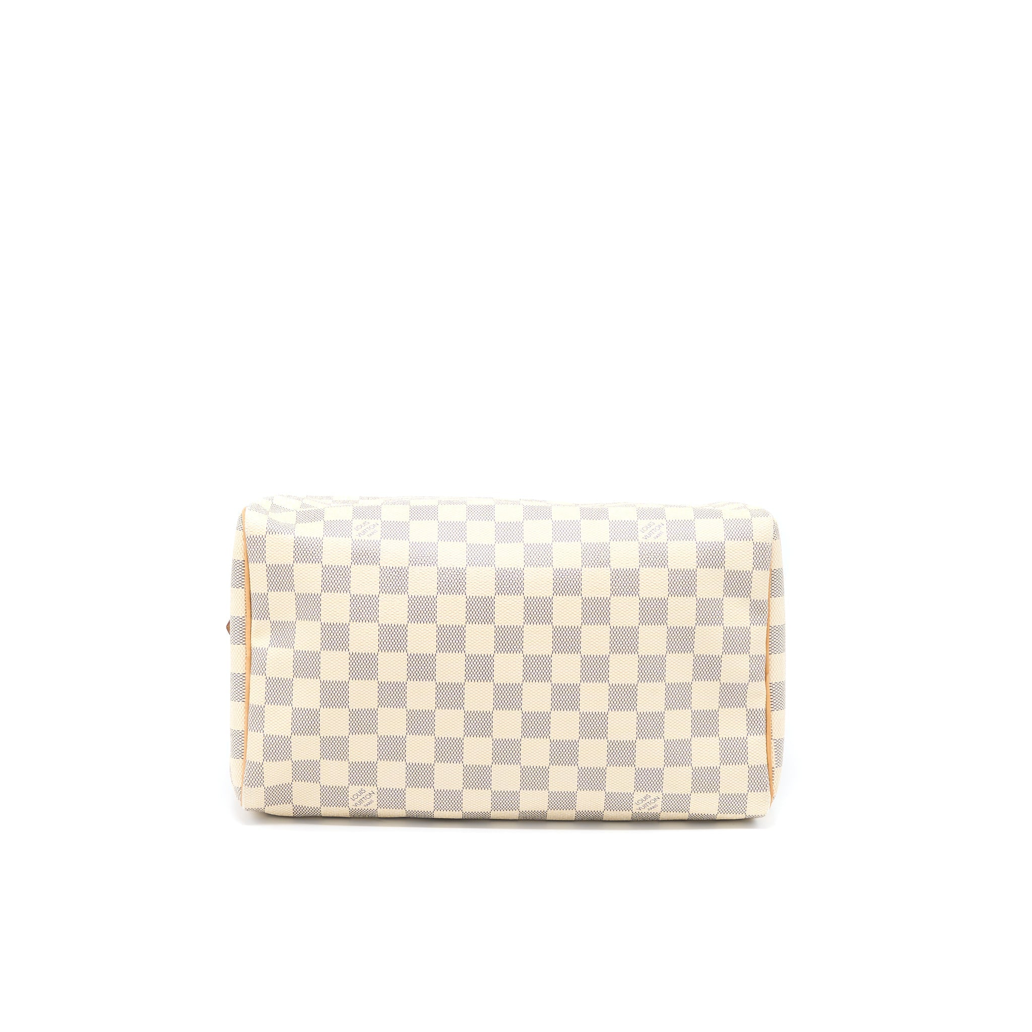 AAA Replica Louis Vuitton LV SPEEDY 30 DAMIER AZUR CANVAS GHW