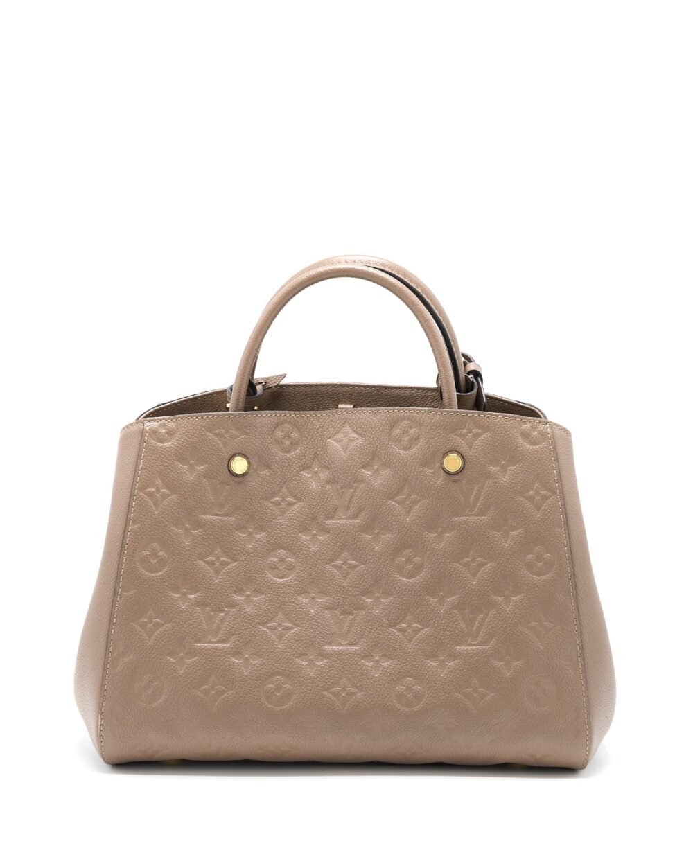 AAA Replica Louis Vuitton LV MONTAIGNE MM MONOGRAM EMPREINTE DARK BEIGE GHW