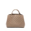 AAA Replica Louis Vuitton LV MONTAIGNE MM MONOGRAM EMPREINTE DARK BEIGE GHW