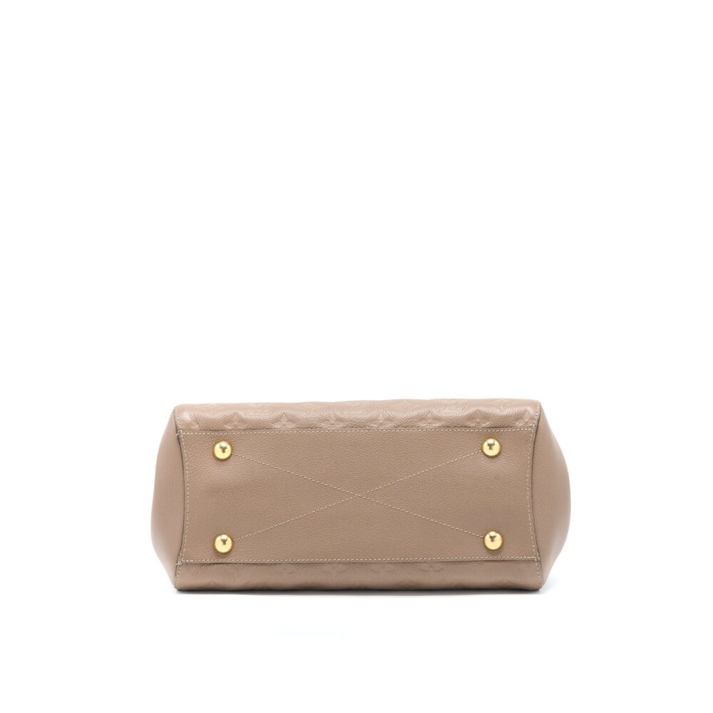 AAA Replica Louis Vuitton LV MONTAIGNE MM MONOGRAM EMPREINTE DARK BEIGE GHW