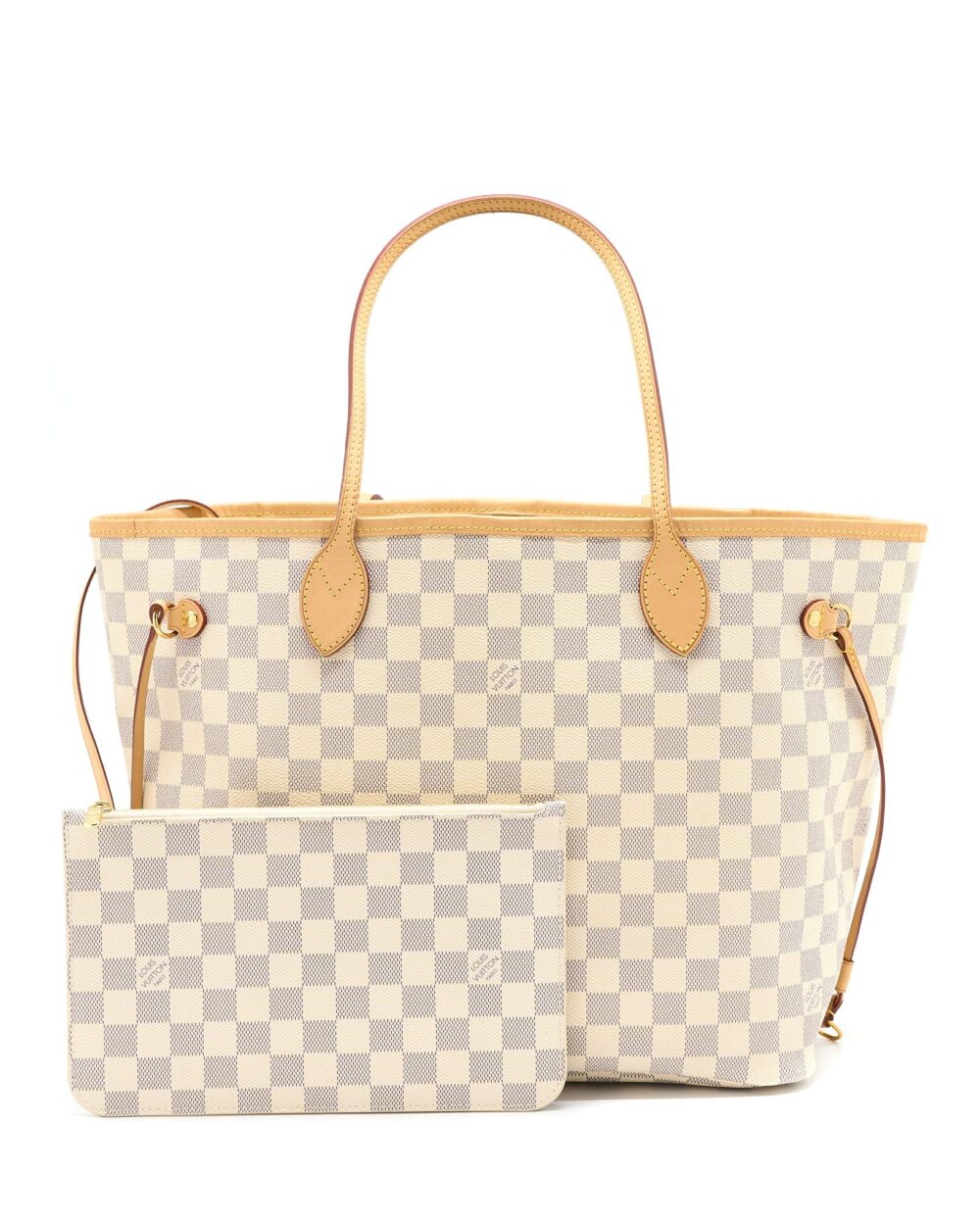 AAA Replica Louis Vuitton LV NEVERFULL MM DAMIER AZUR CANVAS GHW
