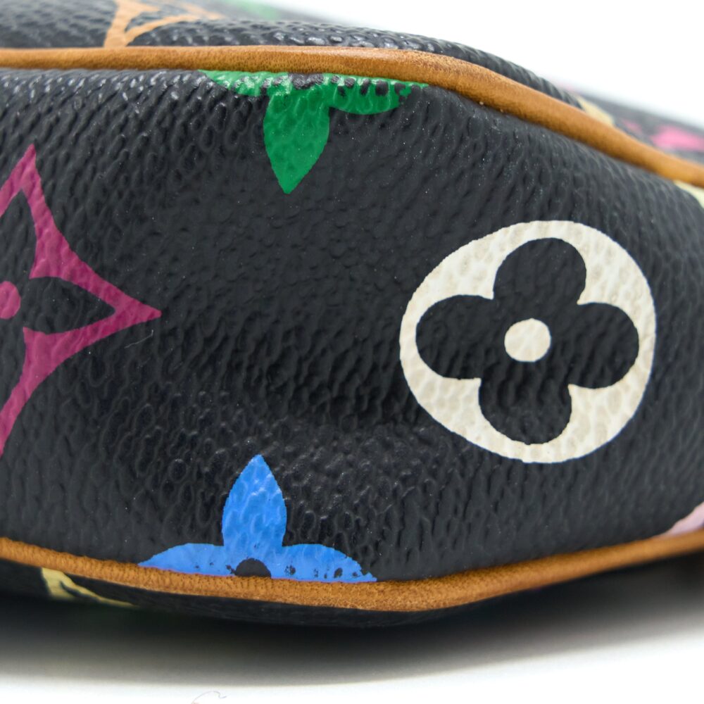 AAA Replica Louis Vuitton LV VINTAGE POCHETTE ACCESSORIES MULTICOLOUR MONOGRAM CANVAS BLACK GHW