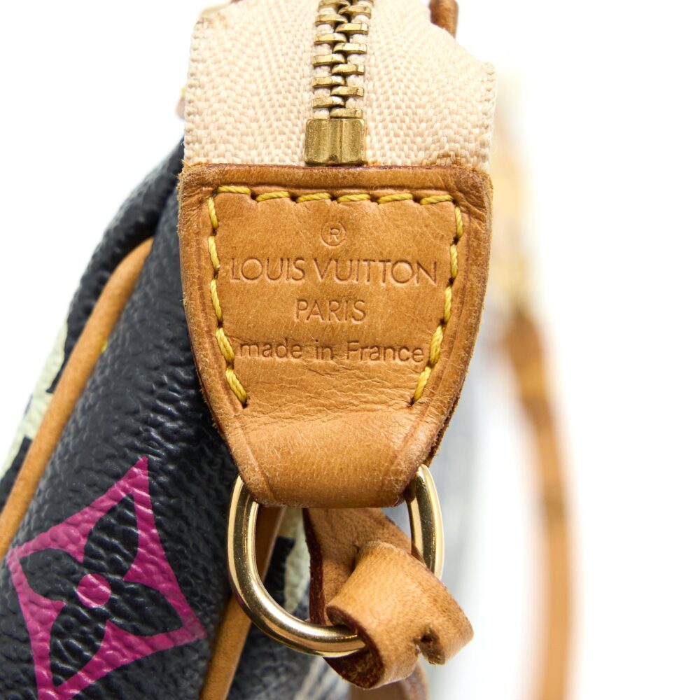 AAA Replica Louis Vuitton LV VINTAGE POCHETTE ACCESSORIES MULTICOLOUR MONOGRAM CANVAS BLACK GHW