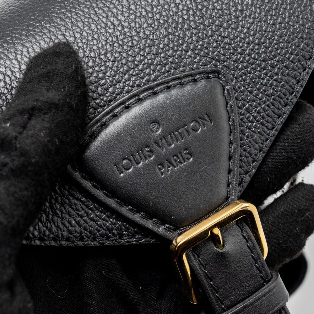 AAA Replica Louis Vuitton LV MONTSOURIS PM BACKPACK MONOGRAM EMPREINTE BLACK GHW