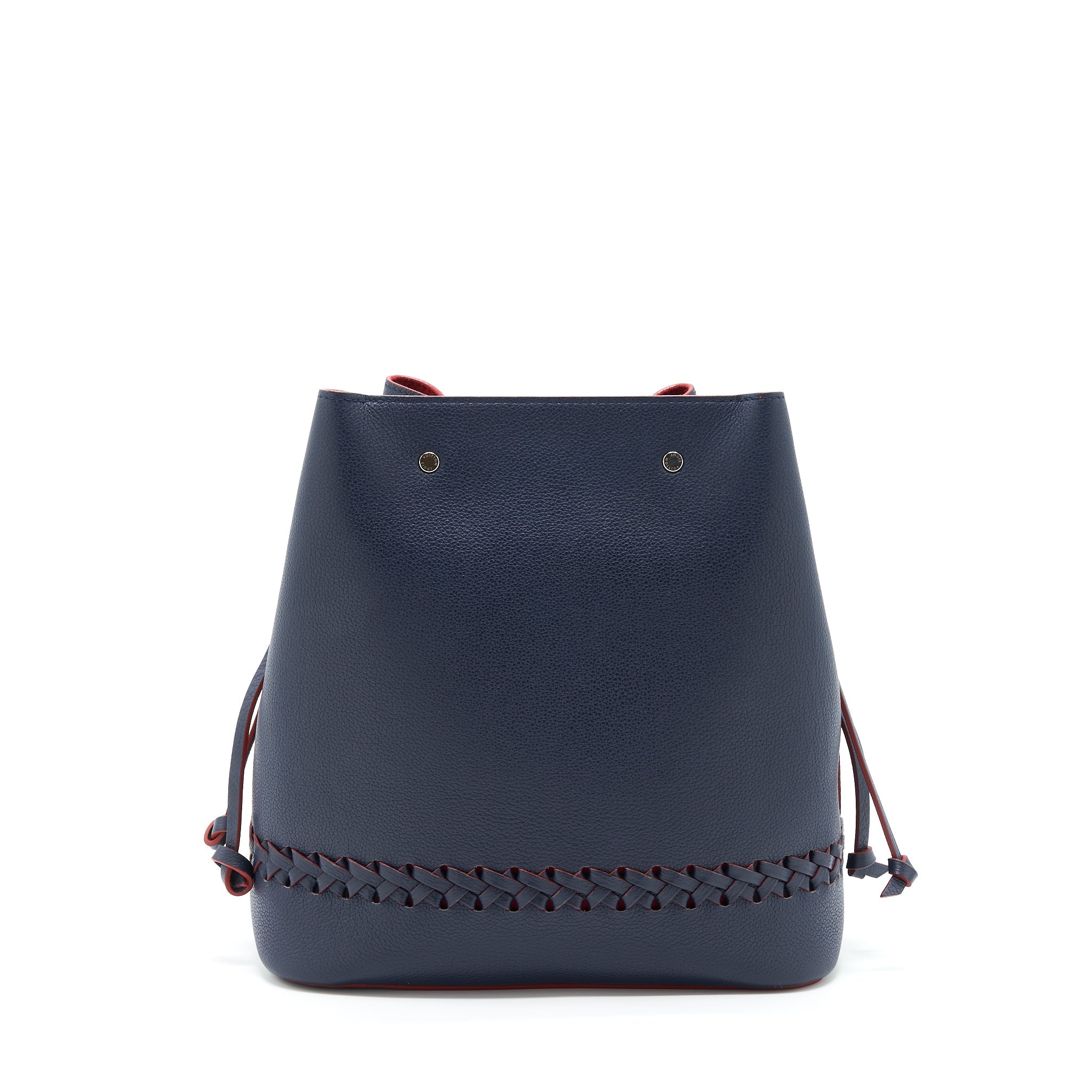 AAA Replica Louis Vuitton LV LOCKME BUCKET BAG NAVY/RED WITH AN EXTRA BAG CHARM SHW
