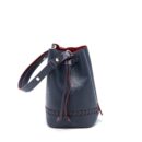 AAA Replica Louis Vuitton LV LOCKME BUCKET BAG NAVY/RED WITH AN EXTRA BAG CHARM SHW