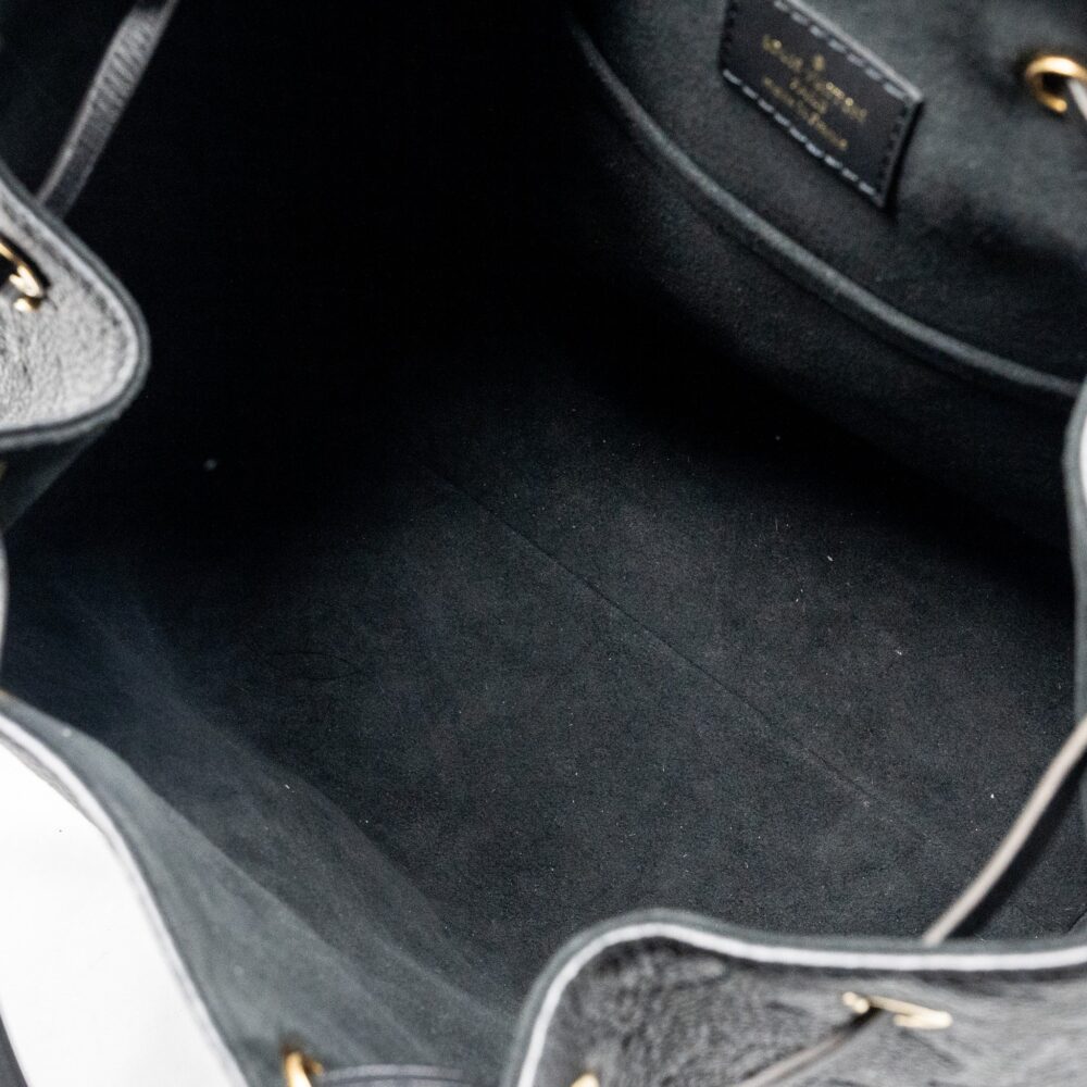 AAA Replica Louis Vuitton LV MONTSOURIS PM BACKPACK MONOGRAM EMPREINTE BLACK GHW