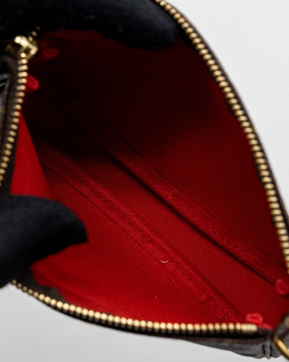 AAA Replica Louis Vuitton LV MINI POCHETTE ACCESSORIES 2020 CHRISTMAS MONOGRAM CANVAS GHW