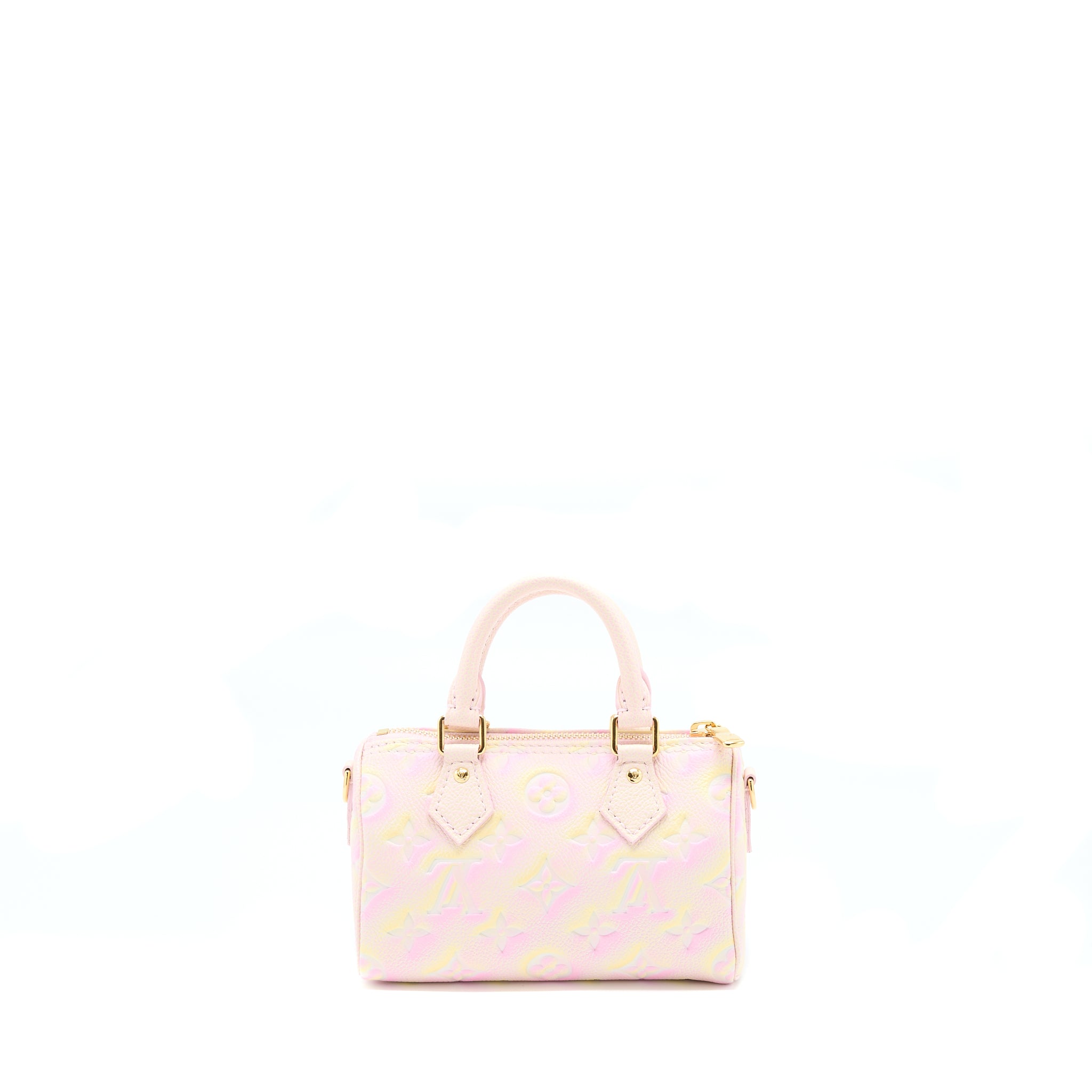 AAA Replica Louis Vuitton LV NANO SPEEDY MONOGRAM EMPREINTE MULTICOLOURE GHW