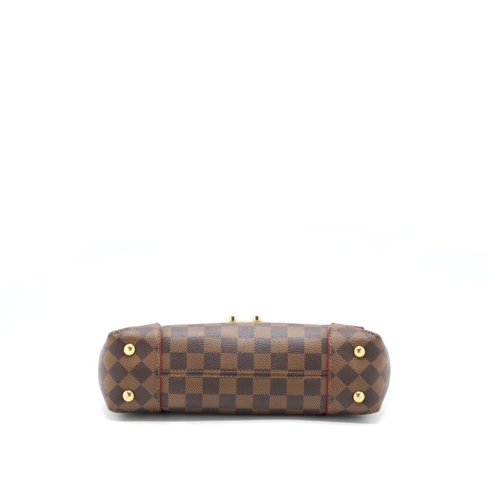 AAA Replica Louis Vuitton LV FLAP CHAIN BAG DAMIER EBENE GHW