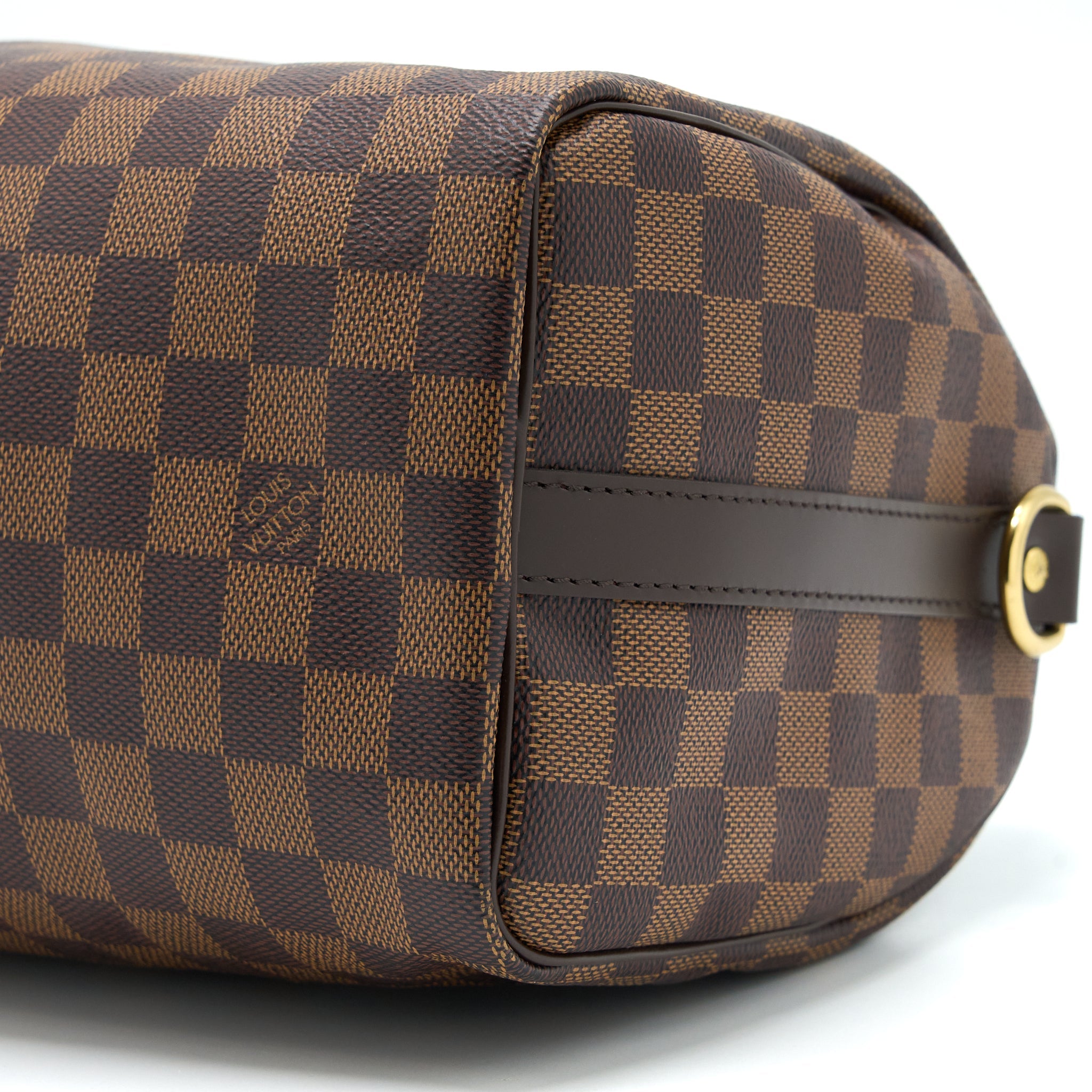 AAA Replica Louis Vuitton LV SPEEDY BANDOULIERE 25 DAMIER EBENE CANVAS GHW