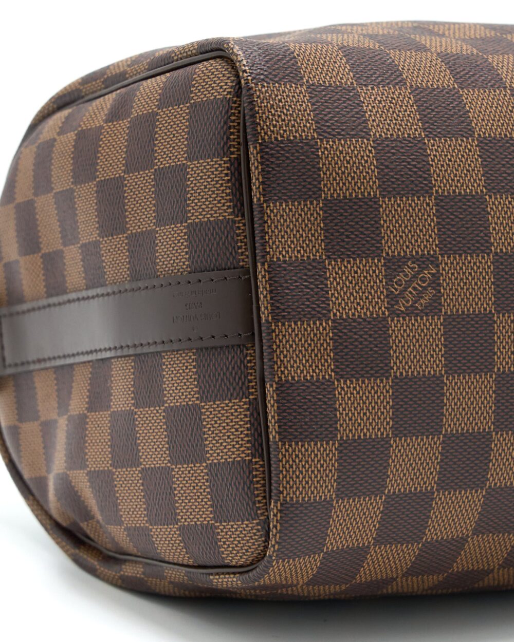 AAA Replica Louis Vuitton LV SPEEDY BANDOULIERE 25 DAMIER EBENE CANVAS GHW