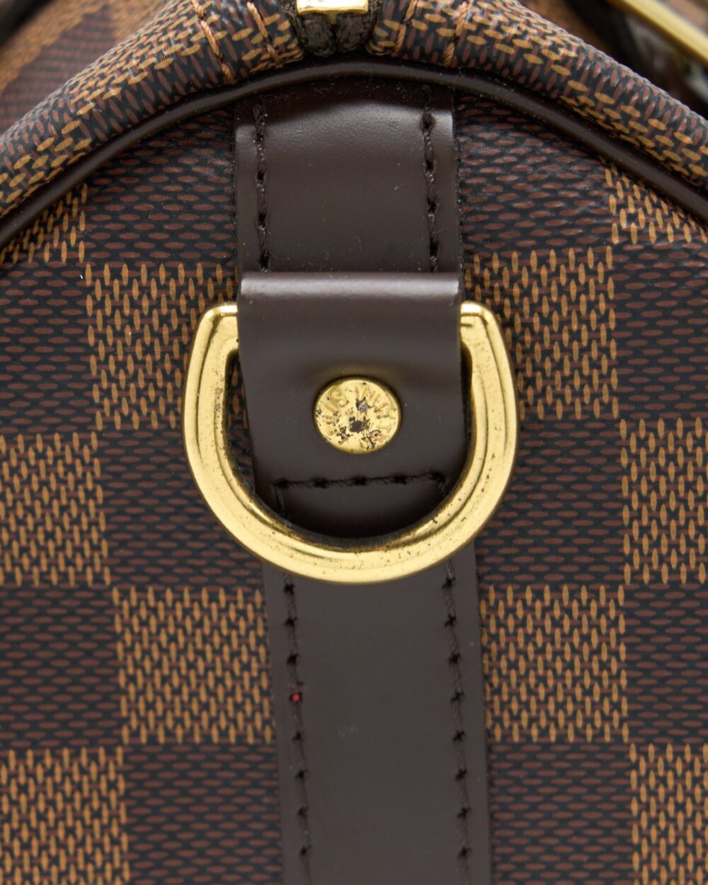 AAA Replica Louis Vuitton LV SPEEDY BANDOULIERE 25 DAMIER EBENE CANVAS GHW