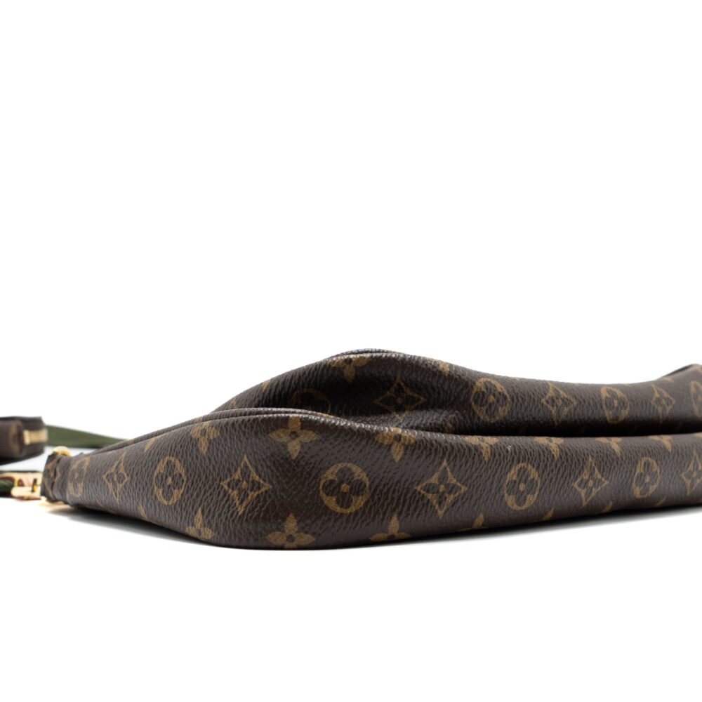 AAA Replica Louis Vuitton LV MULTI POCHETTE MONOGRAM CANVAS KHAKI STRAP GHW
