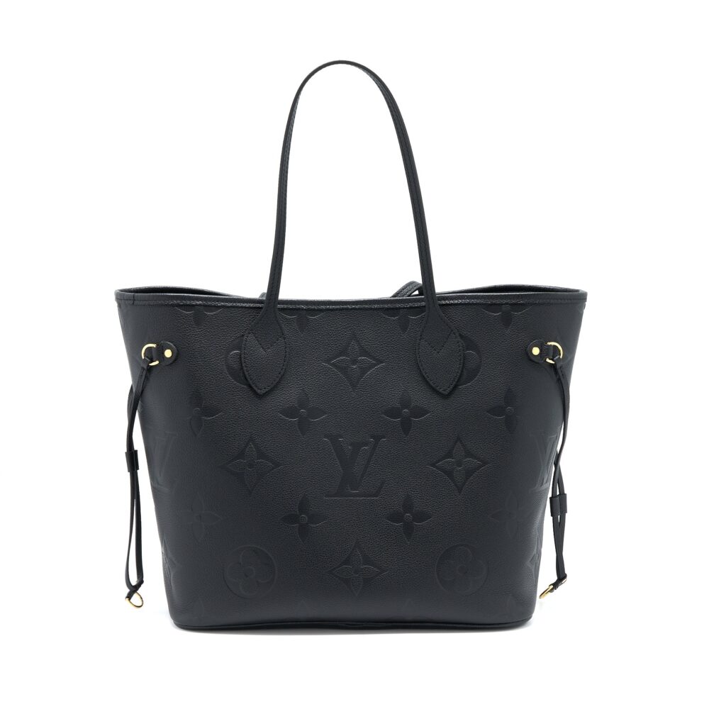 AAA Replica Louis Vuitton LV NEVERFULL MM MONOGRAM EMPREINTE BLACK GHW