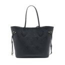 AAA Replica Louis Vuitton LV NEVERFULL MM MONOGRAM EMPREINTE BLACK GHW