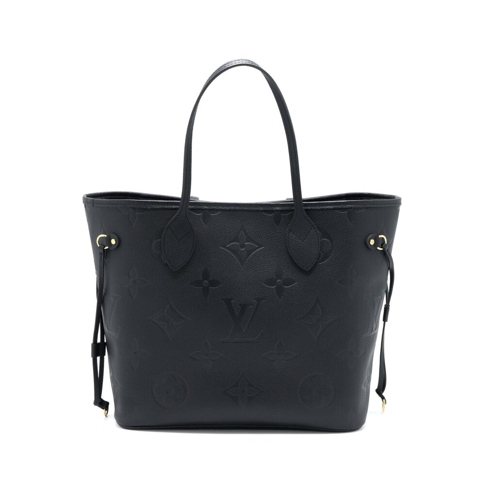 AAA Replica Louis Vuitton LV NEVERFULL MM MONOGRAM EMPREINTE BLACK GHW