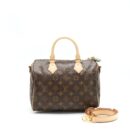 AAA Replica Louis Vuitton LV SPEEDY 25 BANDOULIERE MONOGRAM CANVAS