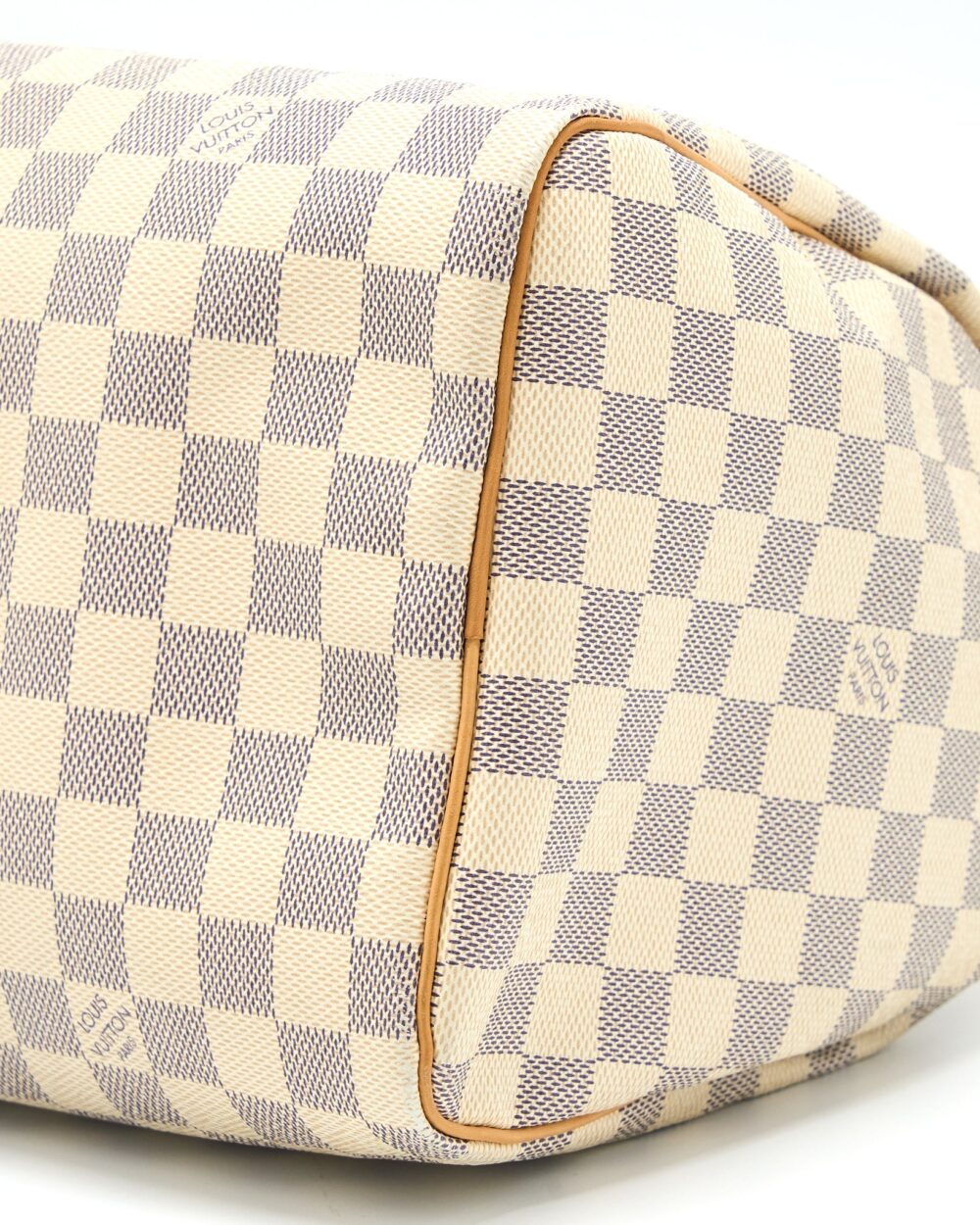 AAA Replica Louis Vuitton LV SPEEDY 30 DAMIER AZUR CANVAS GHW